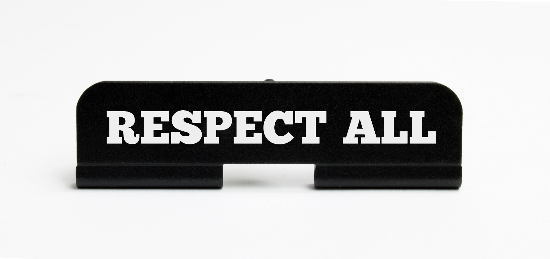 AR-15 Dust Cover "Respect all, Fear none"